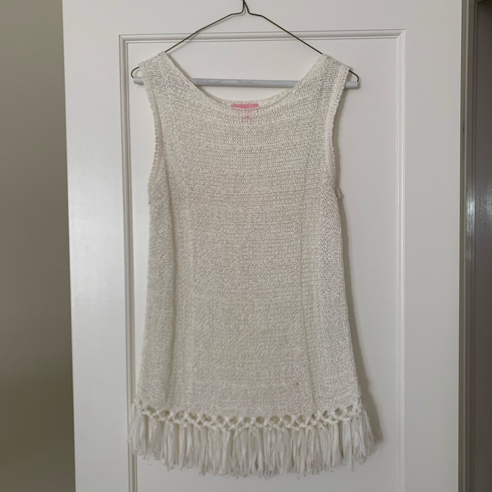 Lilly Pulitzer knit swimsuit coverup / top